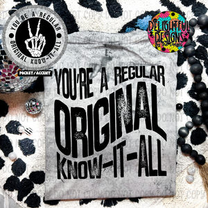 You’re a regular original Know it all with pocket