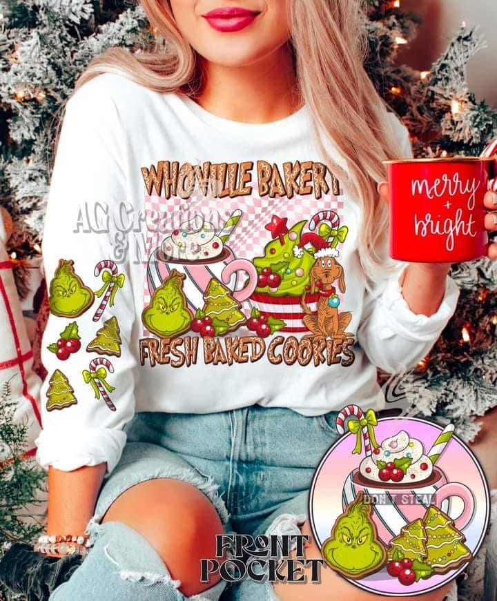 Whoville Fresh baked cookies with sleeve print