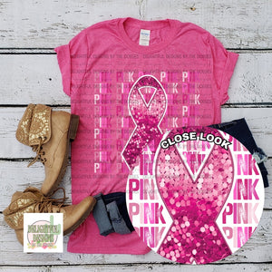 PINK - Breast cancer awareness ribbon ￼
