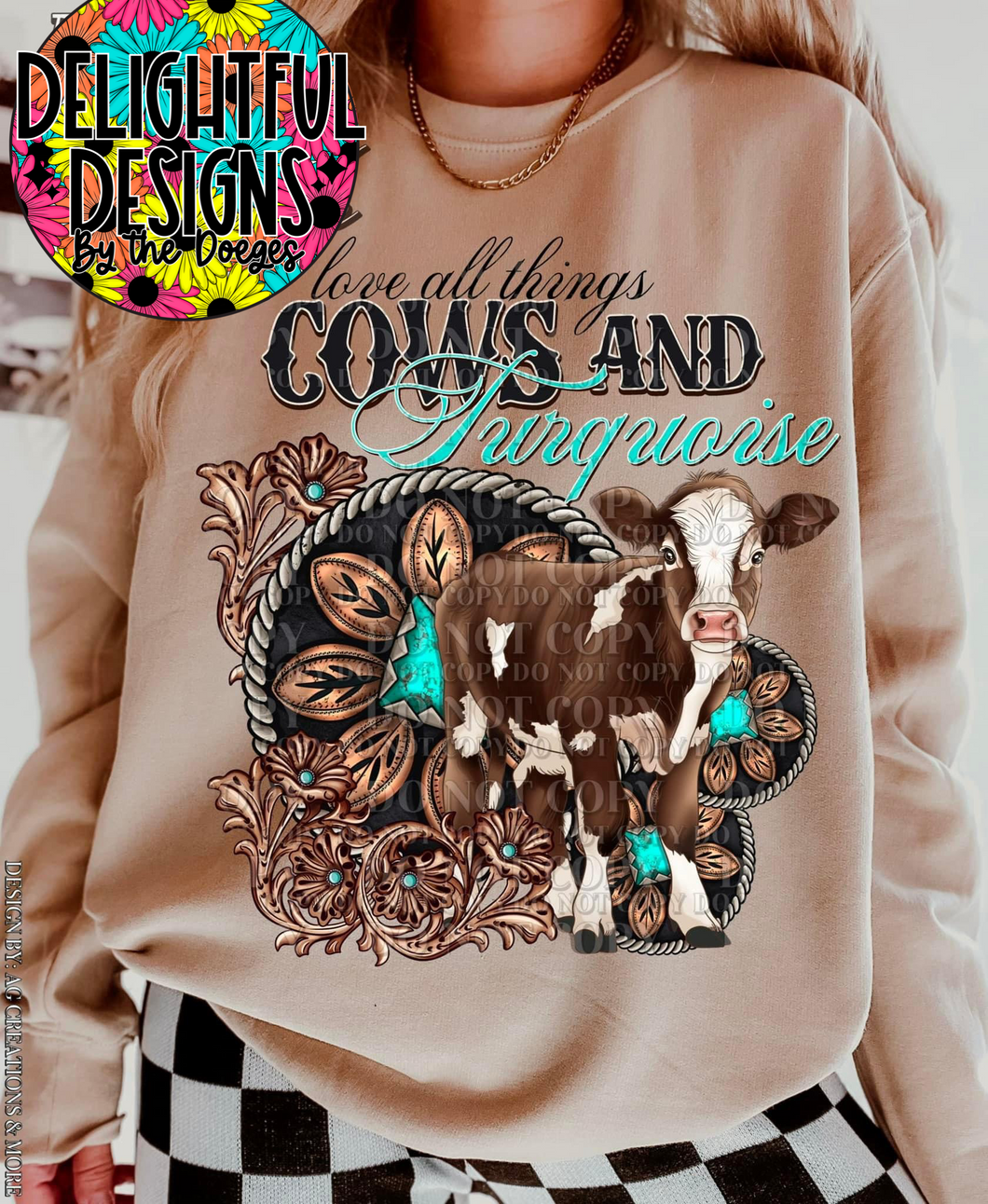 Love all things cows and turquoise