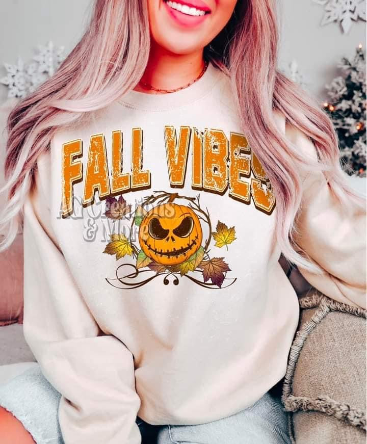 Fall vibes- with spooky pumpkin