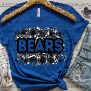 Sequin distressed Bears