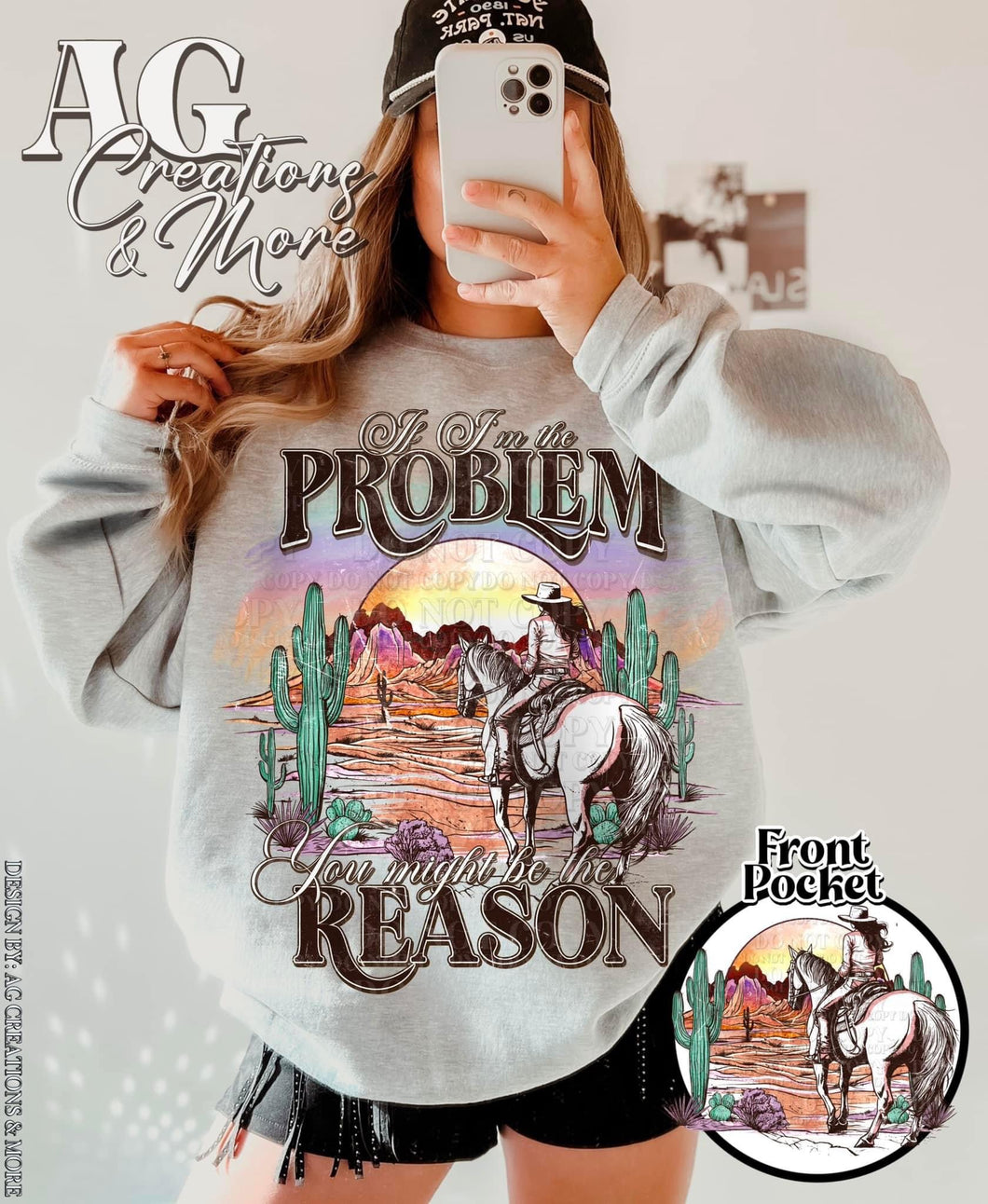 If I’m the problem - you might be the reason w/ front pocket horse design
