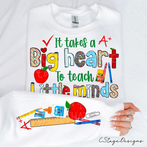 Take a big heart to teach little mind w/ sleeve