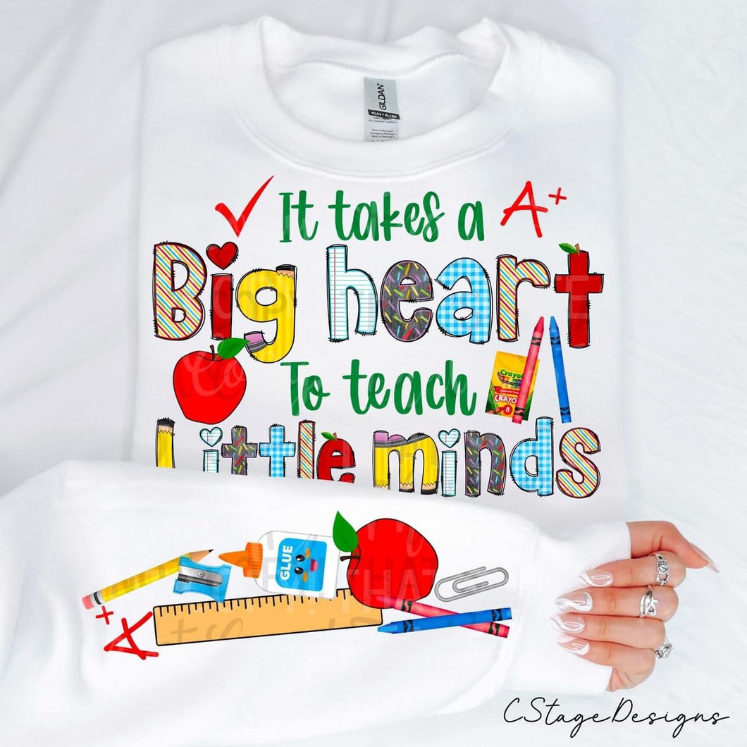 Take a big heart to teach little mind w/ sleeve