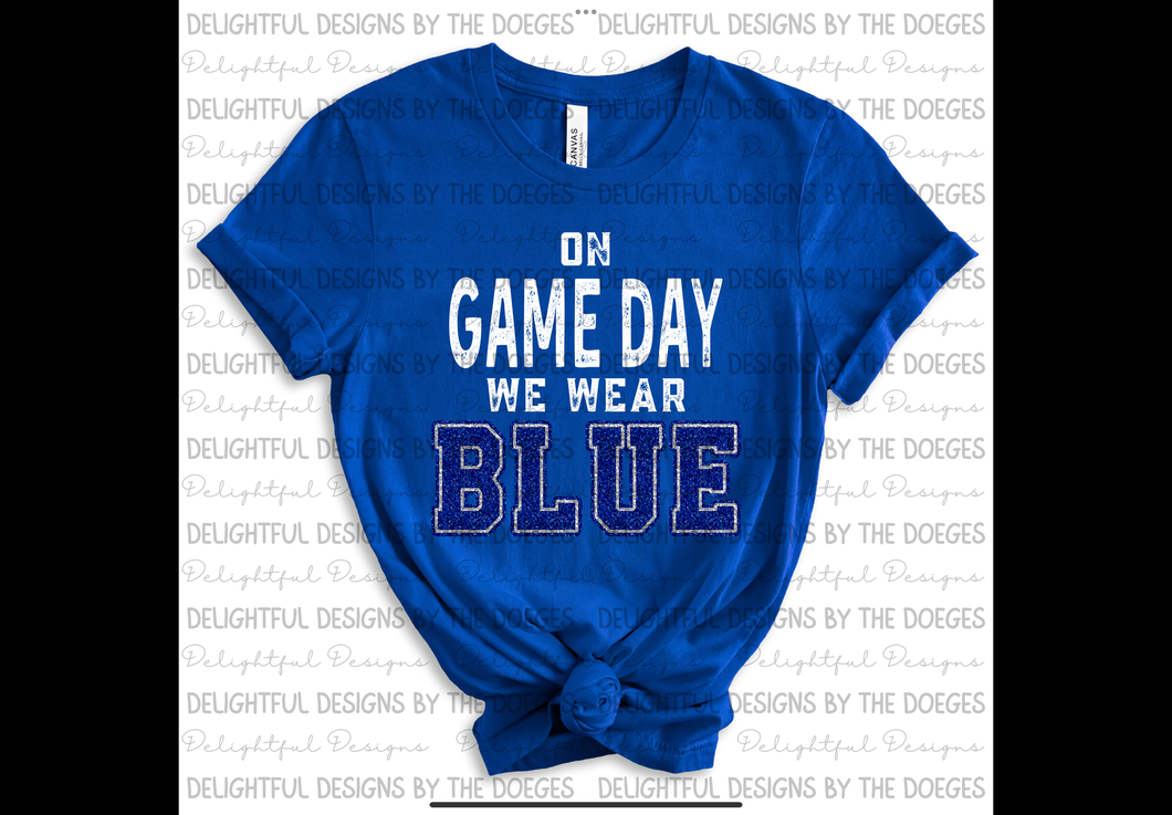 On game days we wear blue