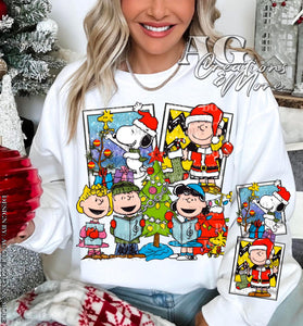 Charlie Brown Christmas #2 characters with sleeve print