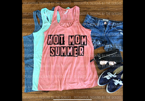 Hot mom summer cutout letters