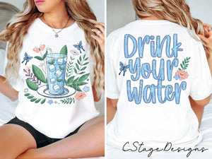 Drink you water-front&back